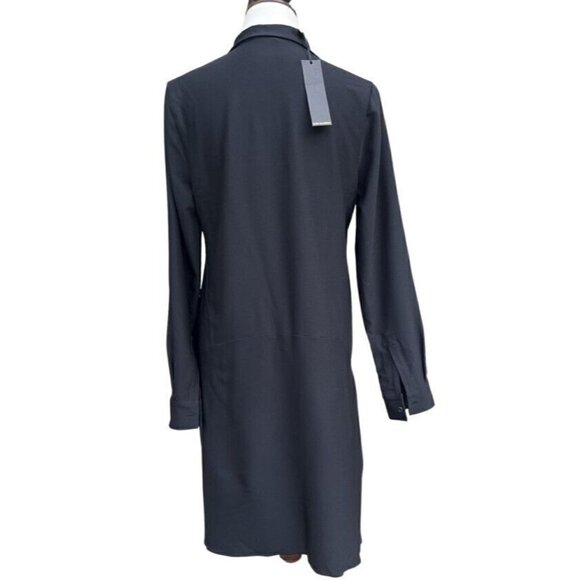 Kobi Halperin Women's Karina Black Button Down Cocktail and Party Dress Size 8 - Picture 14 of 14